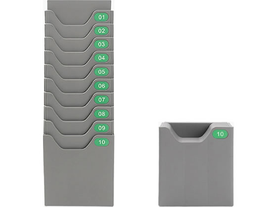 (まとめ) セイコープレシジョン タイムカードラック 追加用 10人用 白 CR-PL10 1台 〔×4セット〕〔代引不可〕 まとめ) セイコープレシジョン タイムカードラック 追加用 10人用 白