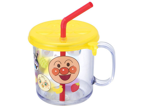 レック アンパンマン フタ付き ストローコップ 250ml KK-337 レック アンパンマン フタ付き ストローコップ 250ml KK-337