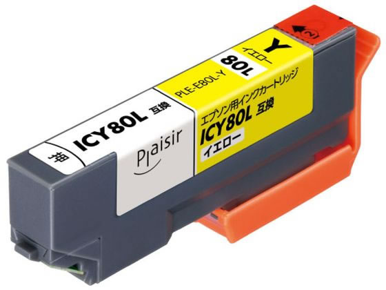 エレコム プレジール インク ICY80L対応 イエロー PLE-E80L-Y