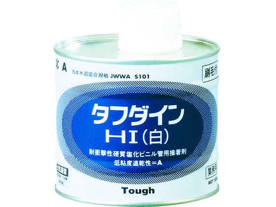 クボタケミックス 塩ビ用接着剤 タフダインHI白 500G WHITE500G