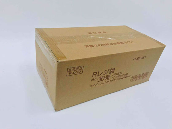 Rpack レジ袋 関西30号 100枚×20冊入 R-030
