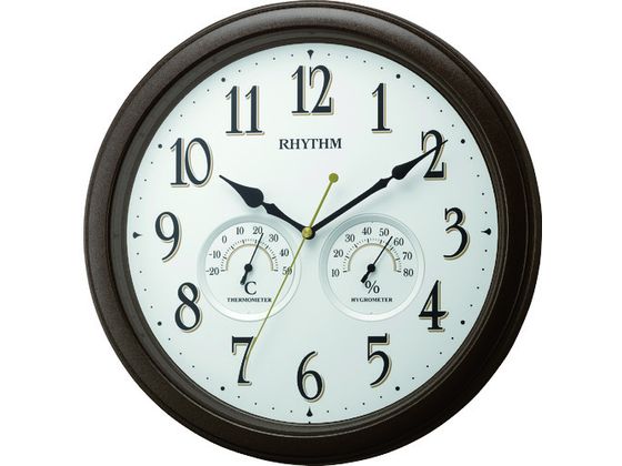 RHYTHM 掛時計 オルロージュインフォートM37 温湿度計付 φ330 RHYTHM 掛時計 オルロージュインフォートM37 温湿度計付 φ330