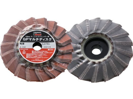 TRUSCO GPマルチディスク アランダム Φ100 (5枚入) 240# GP100M TRUSCO GPマルチディスク アランダム Φ100 (5枚入) 240# GP100M
