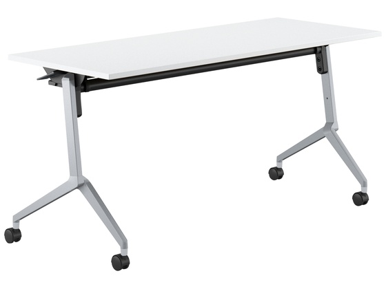 ●品番：ＦＬＦ−Ｋ１５０６ＭＮＳ−Ｓ１ＰＷ２●カラー／［天板］ホワイト［脚］フラットシルバー●外寸法／幅１５００×奥行６００×高さ７２０ｍｍ●下肢空間寸法／幅１２８０×高さ６０２ｍｍ●棚寸法／幅１２３