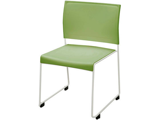 アール・エフ・ヤマカワ ループ脚チェア BONUM グリーン BONUM-GREEN