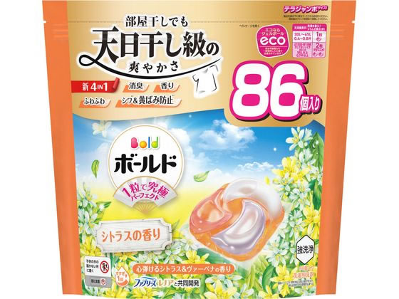 P & G ボールドジェルボール4D シトラスの香り 替 テラジャンボ 86個 P & G ボールドジェルボール4D シトラスの香り 替 テラジャンボ 86個