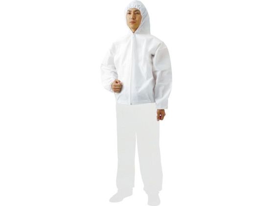 TRUSCO 不織布使い捨て保護服 フードジャンバー3L 60着 TRUSCO 不織布使い捨て保護服 フードジャンバー3L 60着