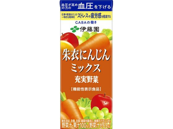 伊藤園 充実野菜朱衣にんじんミックス 200ml 伊藤園 充実野菜朱衣にんじんミックス 200ml