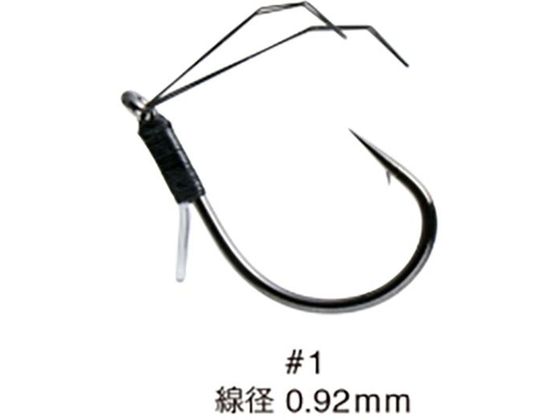 ※商品画像は参考イメージです。●＃１●ヘビーワイヤーダブルガード、ヘビーフック採用で、パワーフィネスからベイトタックルまで幅広く対応。シャンク部に設定されたループには、クイックチェンジシンカーを装着す