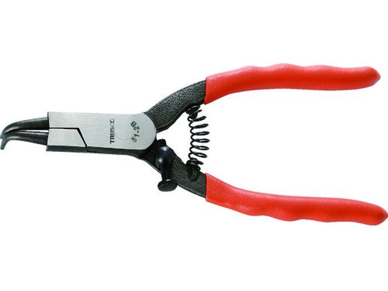 TRUSCO スナップリングプライヤー 軸用 Φ1.8 曲爪51型 51-2B TRUSCO スナップリングプライヤー 軸用 Φ1.8 曲爪51型 51-2B