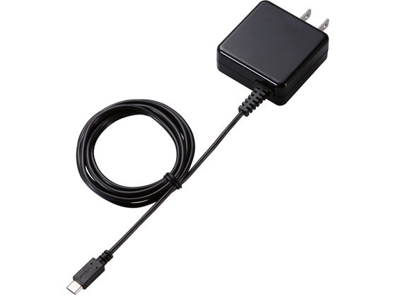 エレコム AC充電器 ケーブル一体 1.0A 1.5m MPA-ACMA1510NBK