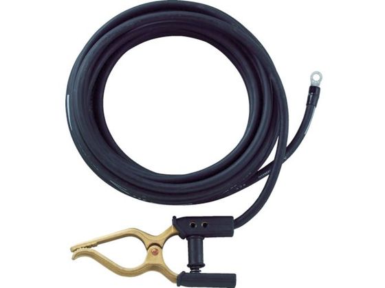 TRUSCO キャブタイヤケーブル アースクリップ丸端子付 5m TCT-2205KE