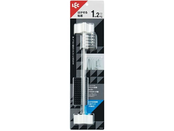 レック はがせる粘着5連フック(可動式) 1個入 H00466 レック はがせる粘着5連フック(可動式) 1個入 H00466
