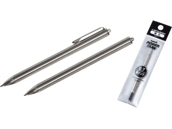エムテートリマツ 加圧式 ステンレスボールペン KSB-130NPT 黒