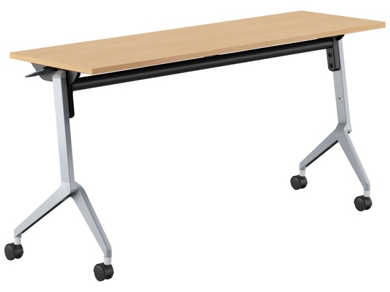 ●品番：ＦＬＦ−Ｋ１５０４ＫＮＮ−Ｓ１Ｑ１２●カラー／［天板］ナチュラルオーク［脚］フラットシルバー●外寸法／幅１５００×奥行４５０×高さ７００ｍｍ●下肢空間寸法／幅１２８０×高さ５８２ｍｍ●天板厚さ