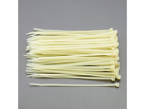 エスコ 結束バンド 耐熱 ライトグリーン 100本 150×3.6mm