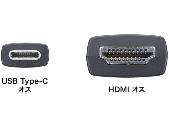 サンワサプライ TYPE C-HDMI変換ケーブル 3m KC-ALCHD8K30が6,613円