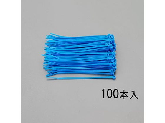 エスコ 結束バンド 青 100本 300×4.8mm EA475D-300S