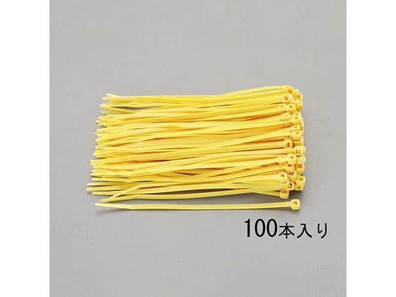 エスコ 結束バンド 黄 100本 300×4.8mm EA475E-300S