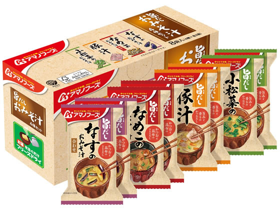アマノフーズ 旨だし おみそ汁 4種セット8食 アマノフーズ 旨だし おみそ汁 4種セット8食