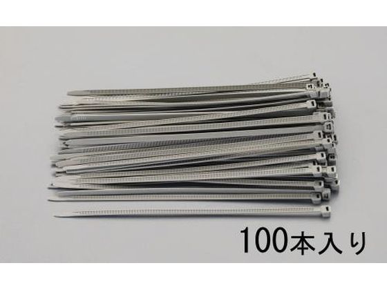 エスコ 結束バンド 耐候性 OD色 100本 100×2.6mm