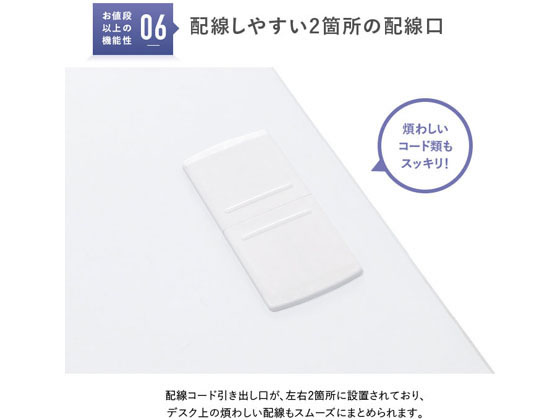 カグクロ 事務用片袖机 W1400 ホワイト KDW-147Sが36,290円 通販