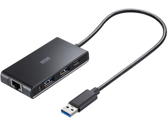 サンワサプライ USBハブ付2.5ギガビットLANアダプタ USB-3HLS8BK サンワサプライ USBハブ付2.5ギガビットLANアダプタ USB-3HLS8BK