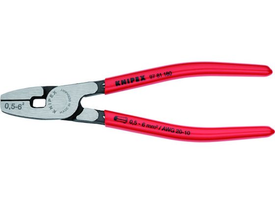 KNIPEX 9781-180 エンドスリーブ用圧着ペンチ 9781-180 KNIPEX 9781-180 エンドスリーブ用圧着ペンチ 9781-180
