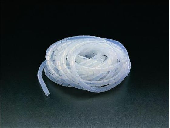 エスコ スパイラルチューブ 白 7.25mm×10m EA944BW-6