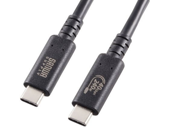 サンワサプライ USB40Gbps Type-C ケーブル 1m KU-40GCCPE10 サンワサプライ USB40Gbps Type-C ケーブル 1m KU-40GCCPE10