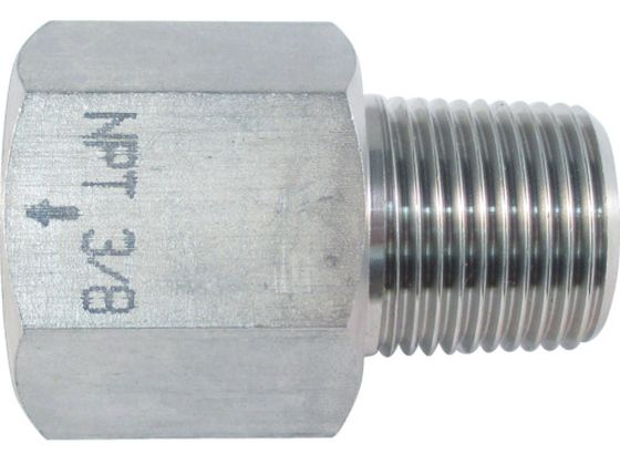 ASOH ステンレス製 変換内外ソケット 外PT3／8×内NPT3／8 NF-8333
