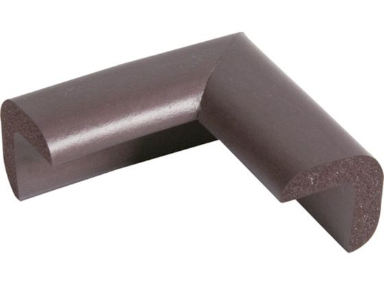TRUSCO 安心クッションコーナー用 細 ブラウン TAC-70