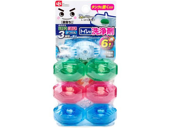 レック GNタンクにポン トイレの洗浄剤 アソート6個入 容器1個付 レック GNタンクにポン トイレの洗浄剤 アソート6個入 容器1個付