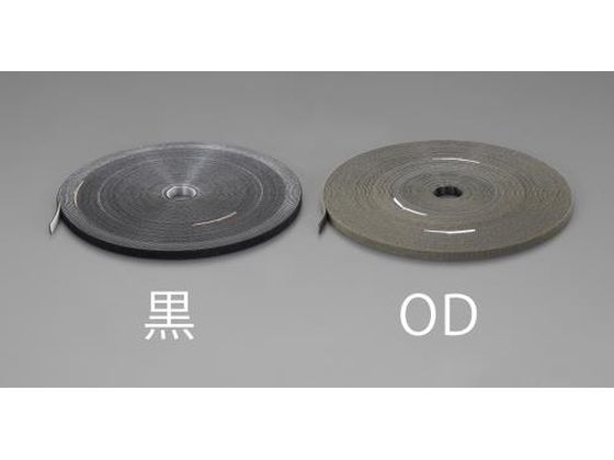 エスコ マジックバンド 両面 黒 10mm×30m EA944MA-231