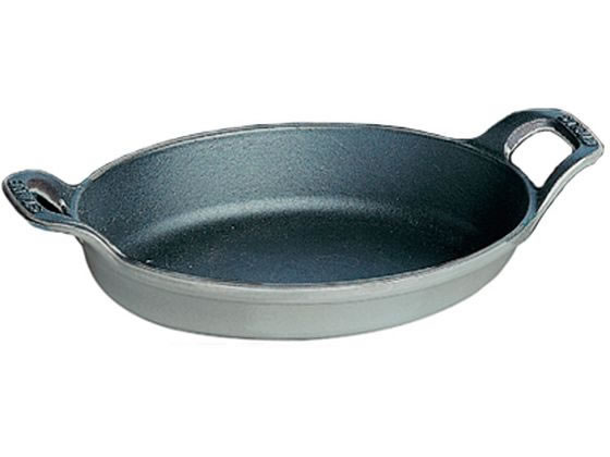 STAUB ストウブ オーバルスタッカブルディッシュ 24cm グレー 40509-562