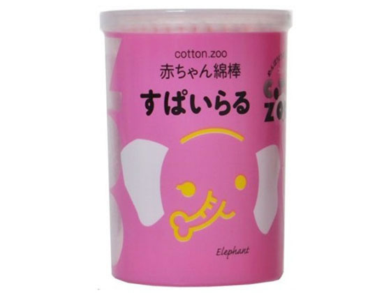 平和メディク コットン・ZOO 赤ちゃん 綿棒 スパイラル 160本