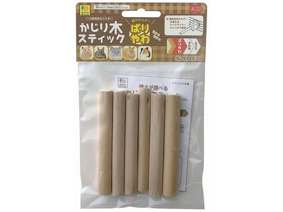 三晃商会 かじり木スティック ばりやわ 6本 A132 三晃商会 かじり木スティック ばりやわ 6本 A132