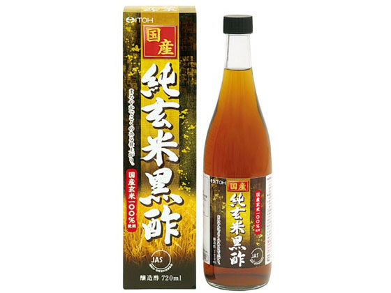 井藤漢方製薬 国産 純玄米 黒酢 720ml 井藤漢方製薬 国産 純玄米 黒酢 720ml