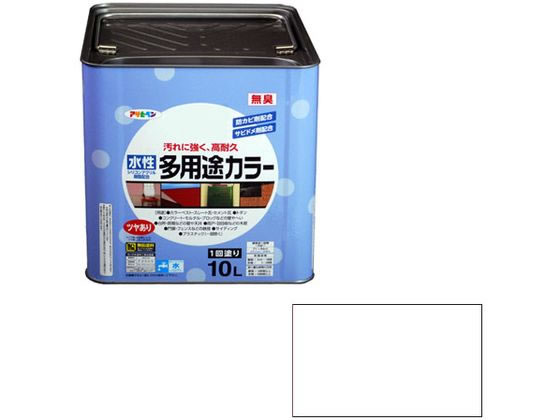 アサヒペン 水性多用途カラー 10L 白
