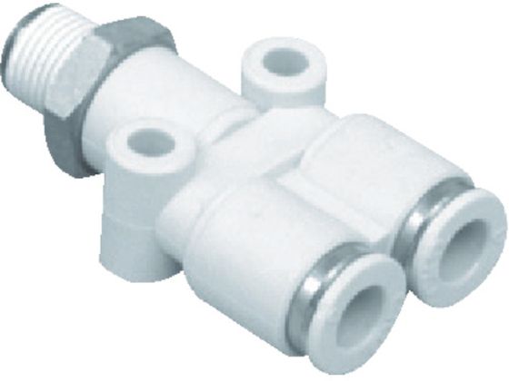 CKD ニュージョイント Y形チーズタイプ 適合チューブ外径:10mm 接続口径R3/8 GWY10-10 CKD ニュージョイント Y形チーズタイプ 適合チューブ外径:10mm 接続口径R3/8 GWY10-10