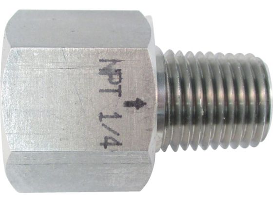 ASOH ステンレス製 変換内外ソケット 外NPT1／4×内PT1／4 NF-8422