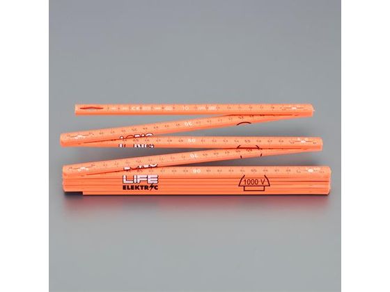 エスコ 絶縁折れ尺 グラスファイバー製 15mm×2.0m EA720GR-31