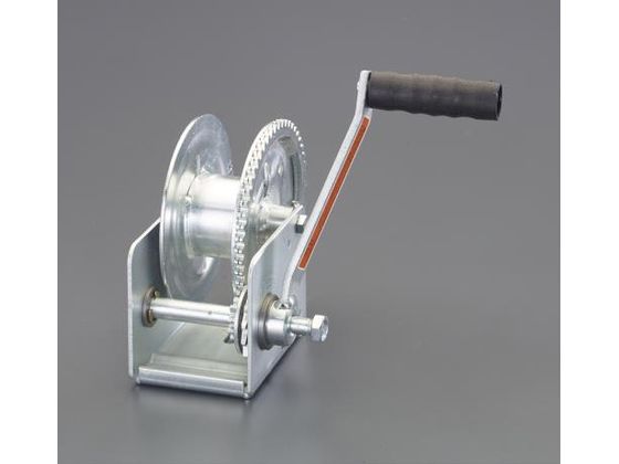 エスコ ハンドウィンチ 自動ブレーキ付 159kg EA989RD-21