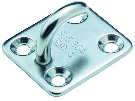 TRUSCO ステンレスオープンアイプレート5mm (1個=1袋) TOIP-5