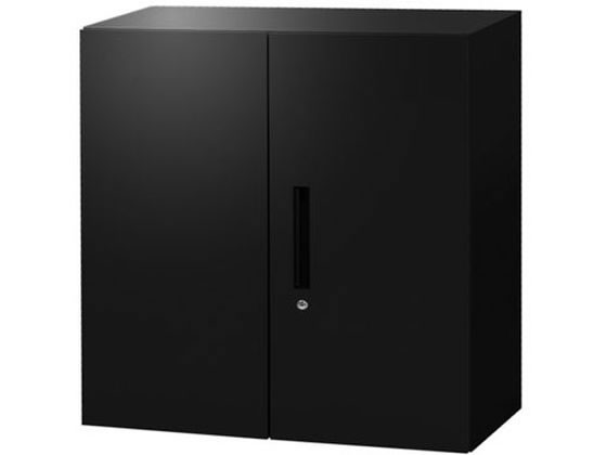 ●外寸：幅８８０×奥行４００×高さ８８０ｍｍ●カラー：ブラック●材質：本体・扉／スチール（粉体塗装）●鍵：シリンダー錠●付属品：棚板×２枚、鍵×２本、連結用部材●重量：２２．６ｋｇ●耐荷重：４０ｋｇ※