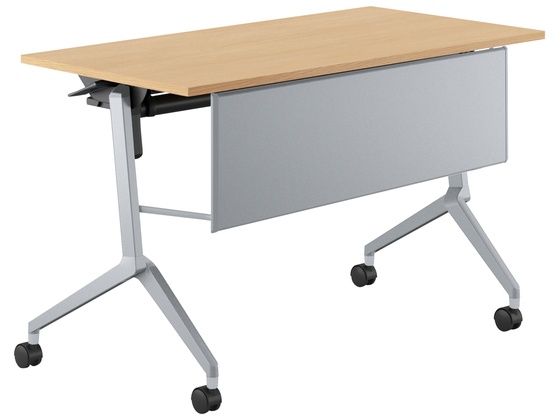 ●品番：ＦＬＦ−Ｋ１２０６ＫＰＳ−Ｓ１Ｑ１２●カラー／［天板］ナチュラルオーク［脚］フラットシルバー●外寸法／幅１２００×奥行６００×高さ７００ｍｍ●下肢空間寸法／幅９８０×高さ５８２ｍｍ●棚寸法／幅