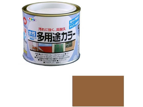 アサヒペン 水性多用途カラー 1／5L カーキー