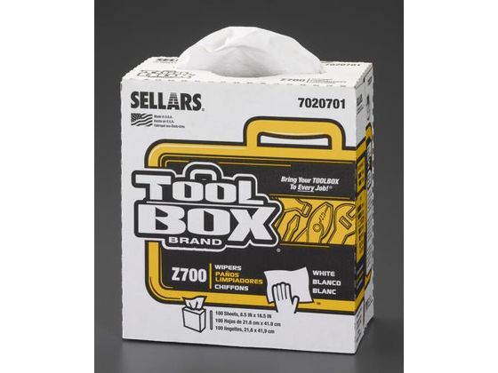 エスコ 工業用ワイパー 特厚 100枚 216×420mm EA929AC-39