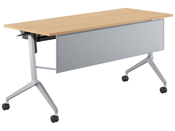 ●品番：ＦＬＦ−Ｋ１５０６ＫＰＳ−Ｓ１Ｑ１２●カラー／［天板］ナチュラルオーク［脚］フラットシルバー●外寸法／幅１５００×奥行６００×高さ７００ｍｍ●下肢空間寸法／幅１２８０×高さ５８２ｍｍ●棚寸法／