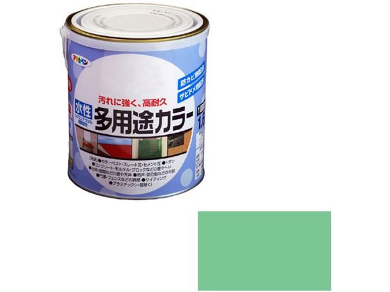 アサヒペン 水性多用途カラー 1.6L ライトグリーン